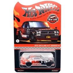 Hot Wheels Cars RLC Advan Nissan 1972 Skyline H/T 2000 GTR 1/64 Metal Die-cast Model Collection Toy Vehicles