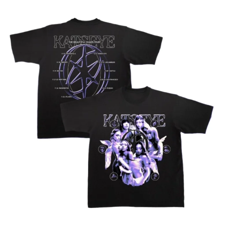 

KATSEYE T-Shirts Merch Summer Unisex Short Sleeve Tee Streetwear Cotton HipHop T-shirt