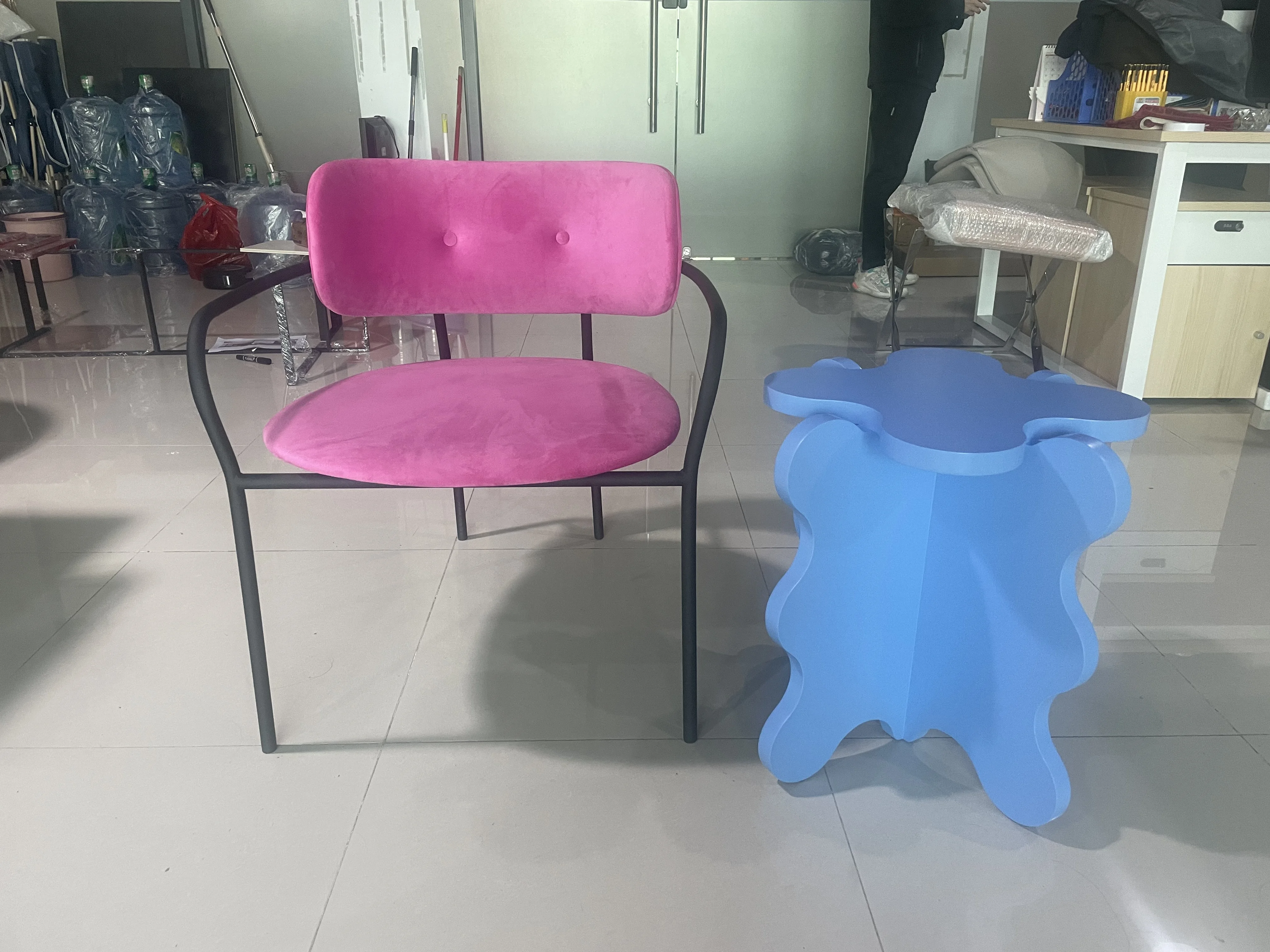 Sillón giratorio para sala de estar, silla de salón, coco