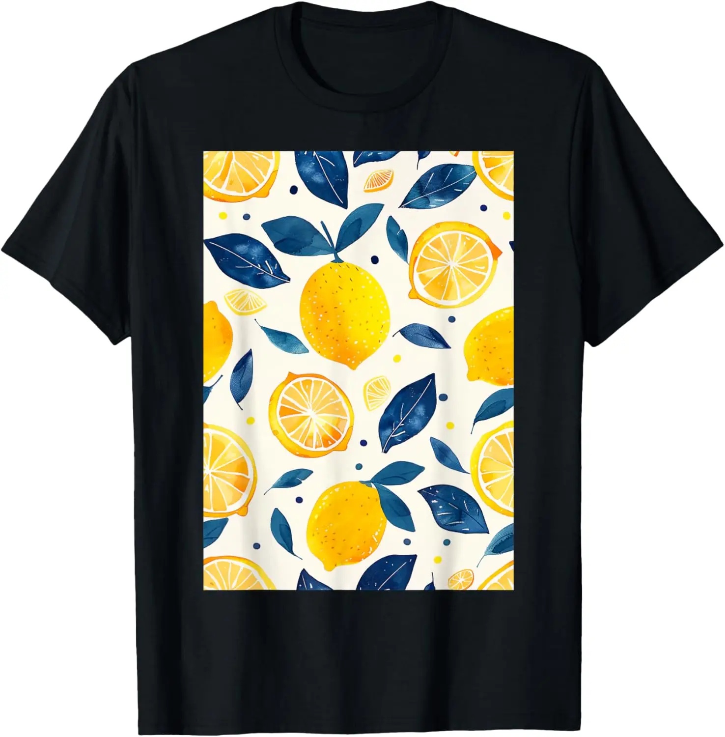 

Vintage Pattern Art Lemon Fruit T-Shirt