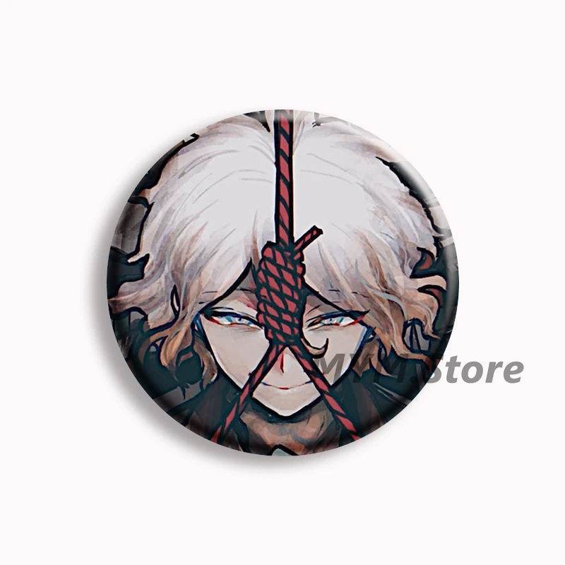 Nagito Komaeda أنيمي لينة زر دبوس كوماهينا كاموكوما دانغانرونا 3 دبابيس شارة حقيبة ديكور مجوهرات المشجعين ألعاب جمع الهدايا