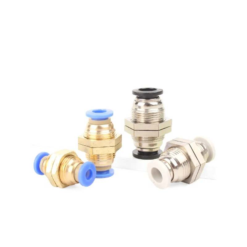 

Трубка PM, прямые пневматические фитинги, переборка, быстроразъемный разъем, новый 4 мм, 6 мм, 8 мм, 10 мм, 12 мм, наружный диаметр