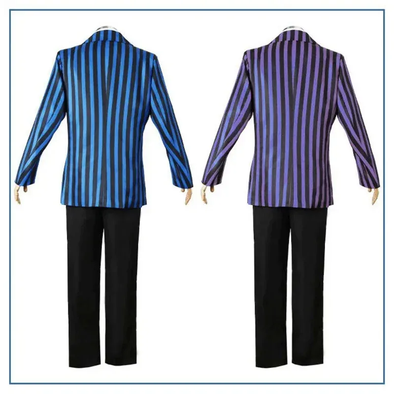 School Uniform Male Students FULL SET Addams Family Nevermore Academy Cosplay Costume Shirt Pants Suit