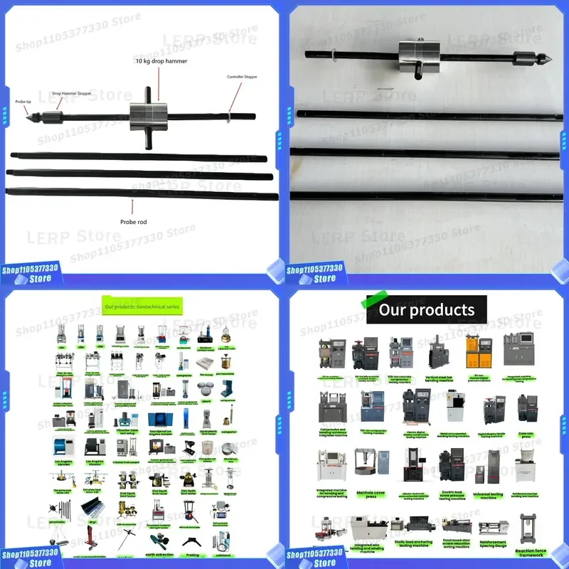 Penetrometer 10kg Light Weight Dynamic Cone Penetration Tester DCP