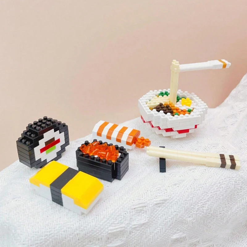 Mini Building Blocks Moc Cake Lollipop Micro Particle Diamond Building Blocks DIY Fun Puzzle Assembly Kids Toys Holiday Gifts