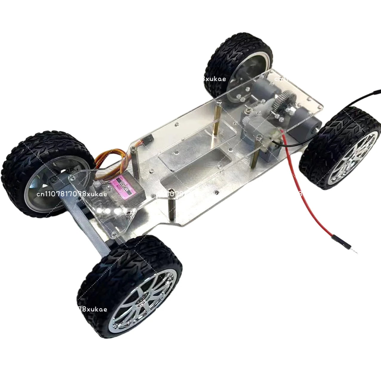 C1 Fully Assembled Gear Differential Steering Aluminum Alloy Remote Control Smart Car 3D Guest DIY Toy Science and Technology