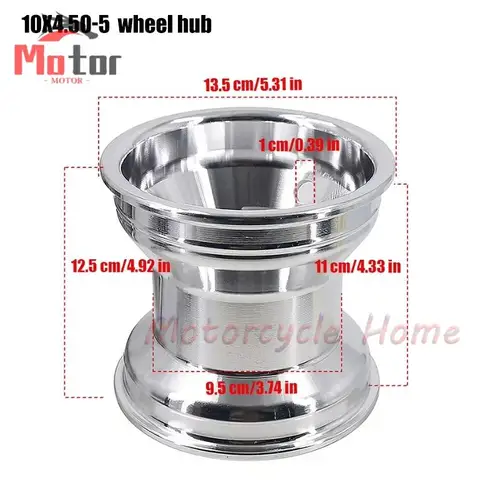 Imagen 2 del producto Llanta de rueda trasera GO KART de 5 pulgadas 11X7.10-5 delantera 10X4.50-5 para KARTING ATV UTV Racing Golf Buggy Drift Trike Slick