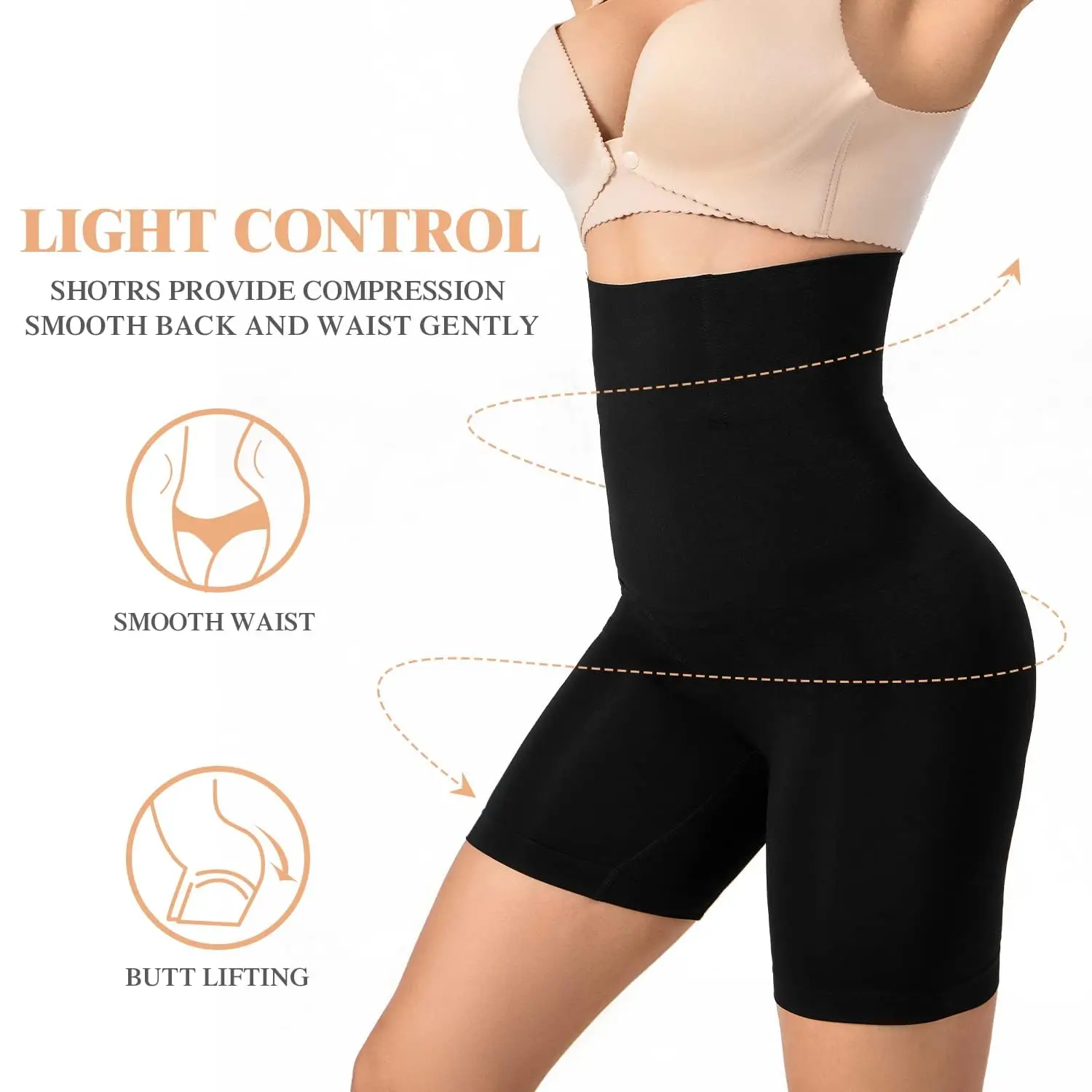 Shapewear for Women High Waist Trainer Panties Slimming Sheath Tummy Control Hip Butt Lifter Shorts Ladies Mid Thigh Body Shaper