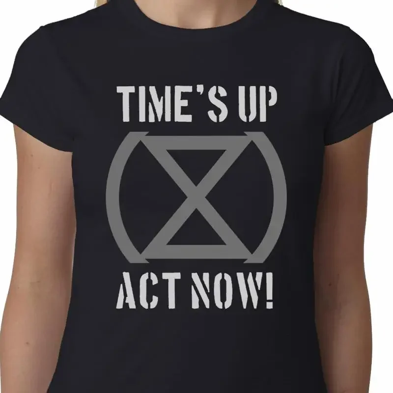 Time's Up Act Now Extinction Rebellion Climate Change Greta T Shirt