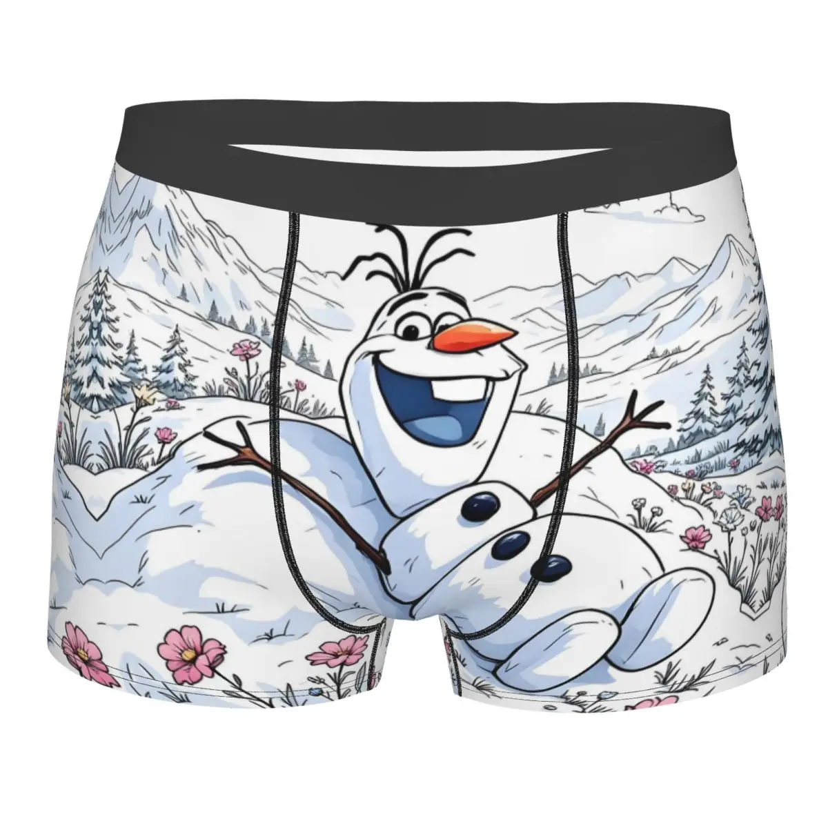 

Нижнее белье с героями мультфильмов «Холодное сердце», мужские эластичные трусы-боксеры, шорты, мягкие трусы для мужчин