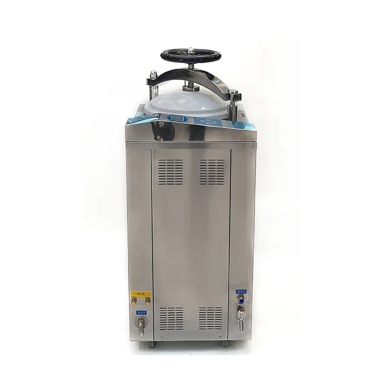 High Pressure Laboratory Autoclave Vertical Pressure Steam Sterilizer LCD Display Automation 35/50/75/100L Heating System