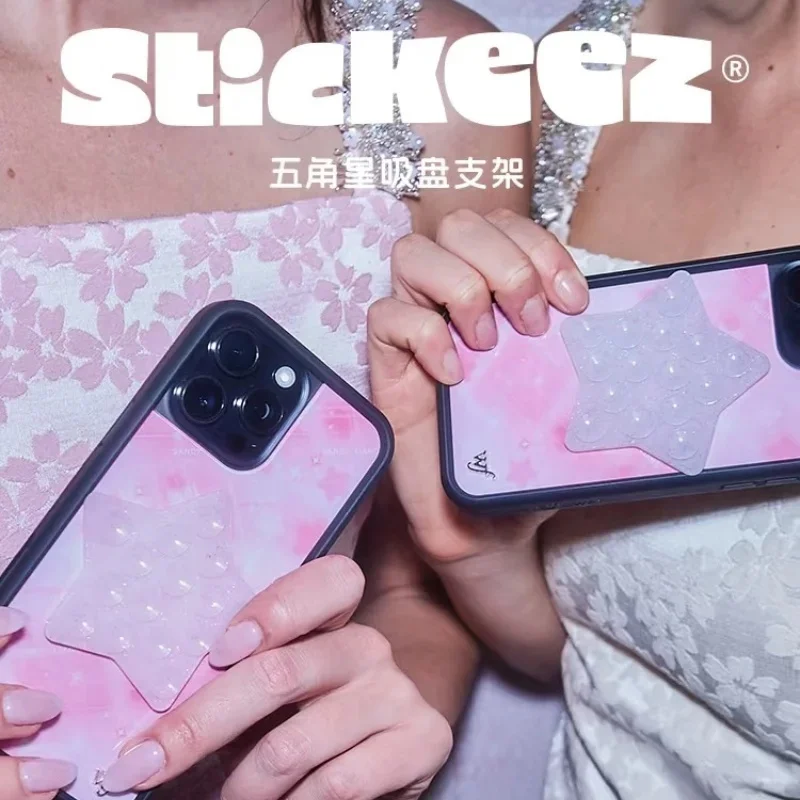 ملصق خلفي مصاصة قوية على شكل نجمة من Wildflower ins مضاد للانزلاق للهاتف العالمي، إطار جداري مضاد للسقوط، غطاء wf #5