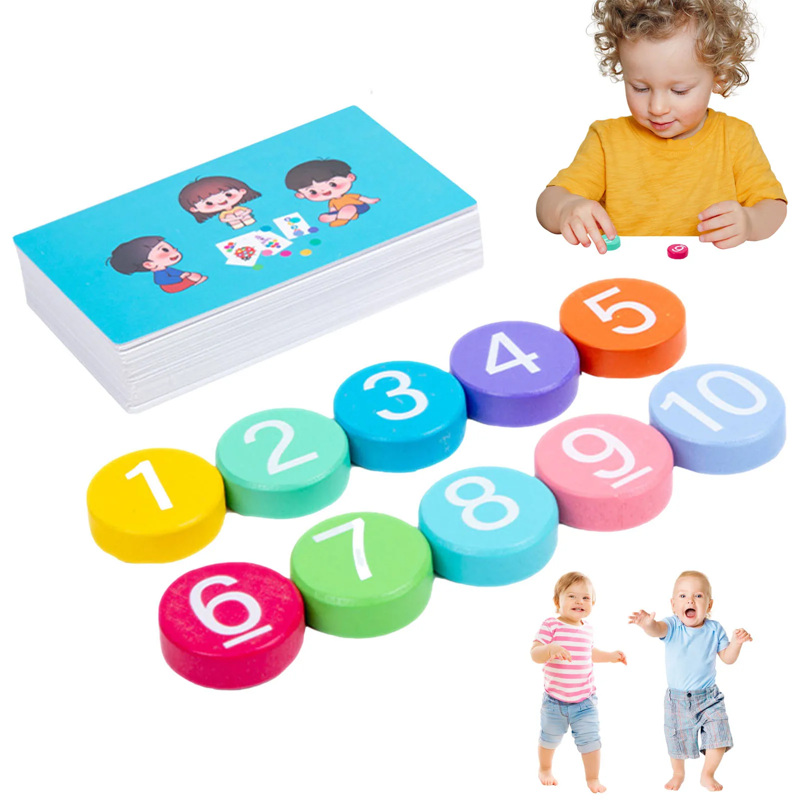 

Montessori Wooden Math Addition Subtraction Toys Educational Arithmetic Teaching Aids Wooden Toys for Kids Boys Girls Cognitive