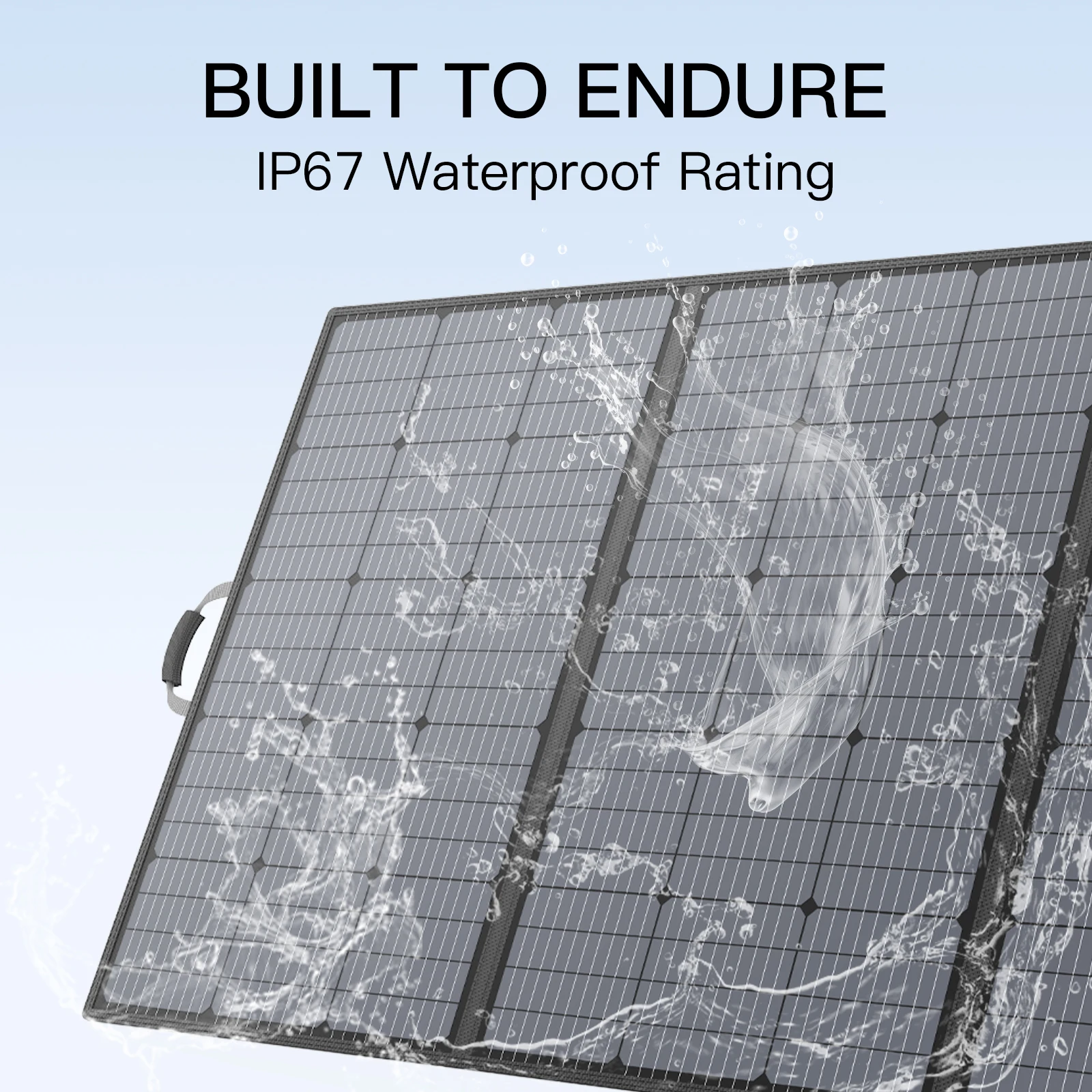 MHPOWOS 220/400 واط لوحة شمسية محمولة خفيفة الوزن، لوحة شمسية قابلة للطي مع مسند للمركبات الترفيهية والتخييم ونظام خارج الشبكة