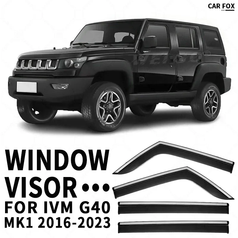 

For Innoson IVM G40 Weathershie Door Visor Sun Rain Guards Weather Shield Weathershie Accessories Bright Strip Accessories