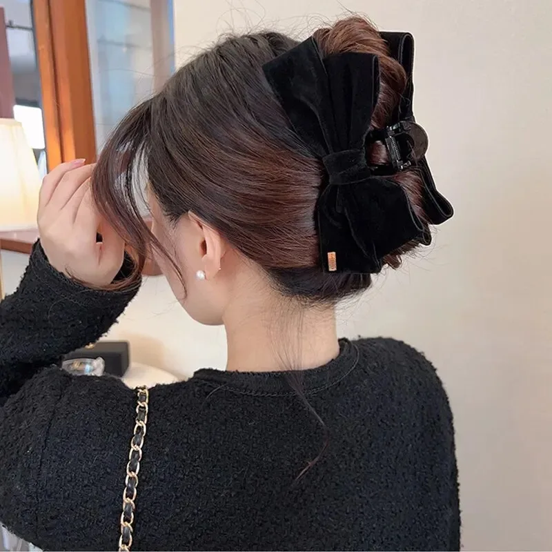 Large Bow Hair Claw Nonslip Hair Jaw Strong Hold Clamps Fashion Hair Accessories for Women and Girls