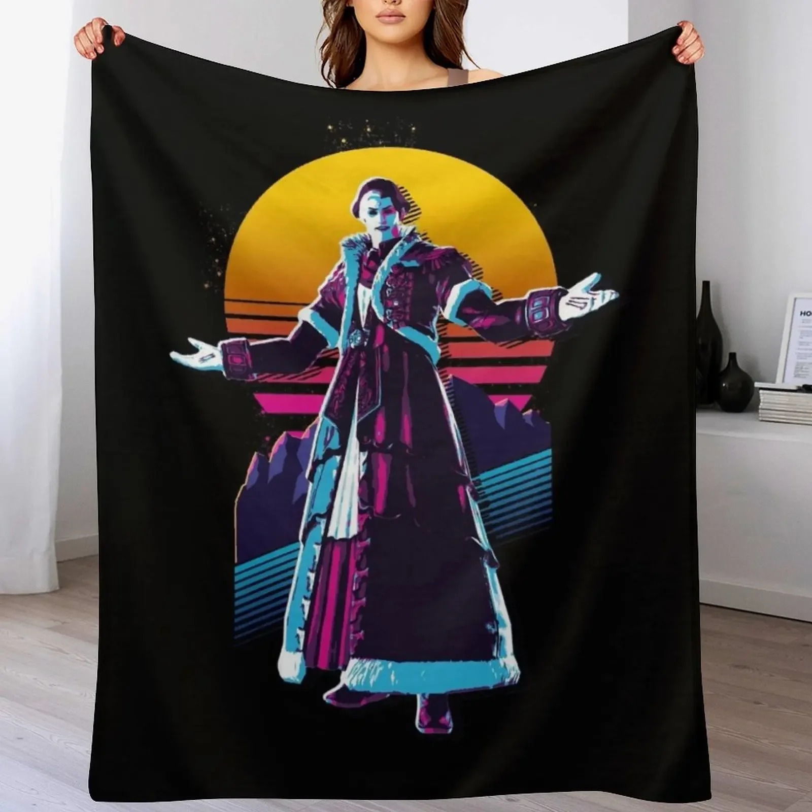 

Emet-Selch - FFXIV *80s retro* Throw Blanket Thermal Decorative Beds sofa bed Giant Sofa Blankets