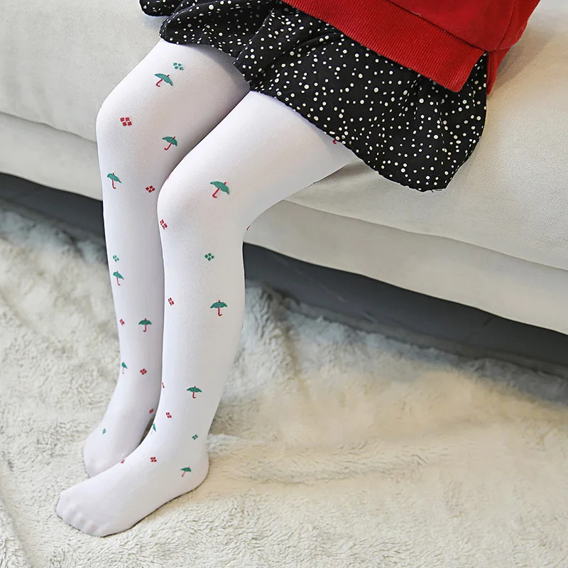 Fashion and Cute Cartoon Pattern Jacquard Children Pantyhose Girls Tights Spring and Autumn Kids Stockings