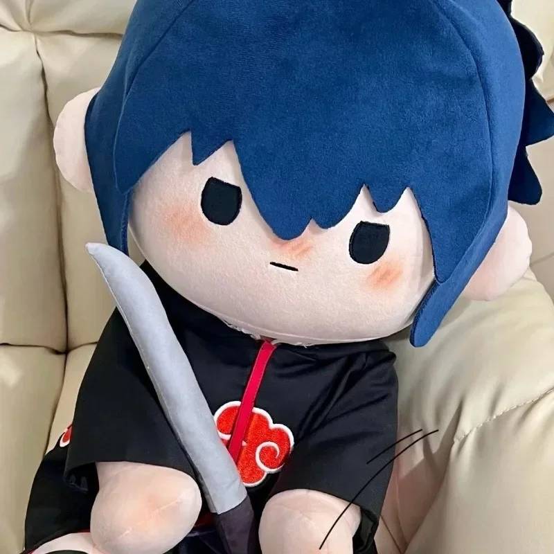NEW Naruto Uchiha Itachi Sasuke anime peripheral cartoon attributes cotton doll Hawk Xiaozuo 40cm sitting Kawaii cute doll gift