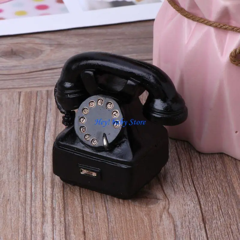 Q1FE Retro Resin Mini Miniature Miniature Decoration Toddlers Photo Studio Accessories