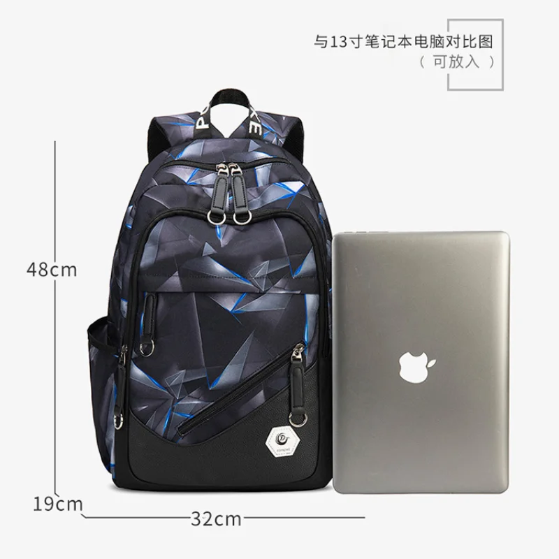 high school bags for boys student backpack large capacity school backpack college student book bag schoolbag sports travel bag