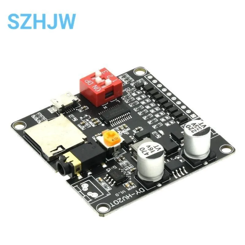 DY-HV20T HV20T alimentatore 12V/24V 10w/20W modulo di riproduzione vocale che supporta Micro SD Card lettore musicale MP3 per Arduino