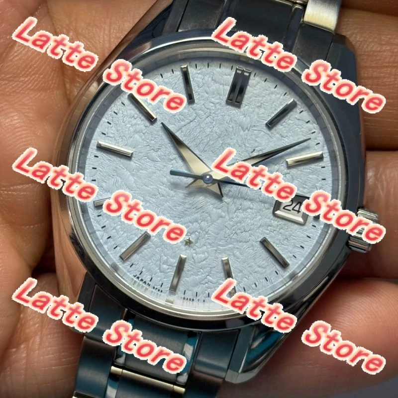 SBGP017 Cloud Sea Through Bottom Splint Version High-end Polished Sapphire Mirror Original Steel Belt Quartz Diameter 40