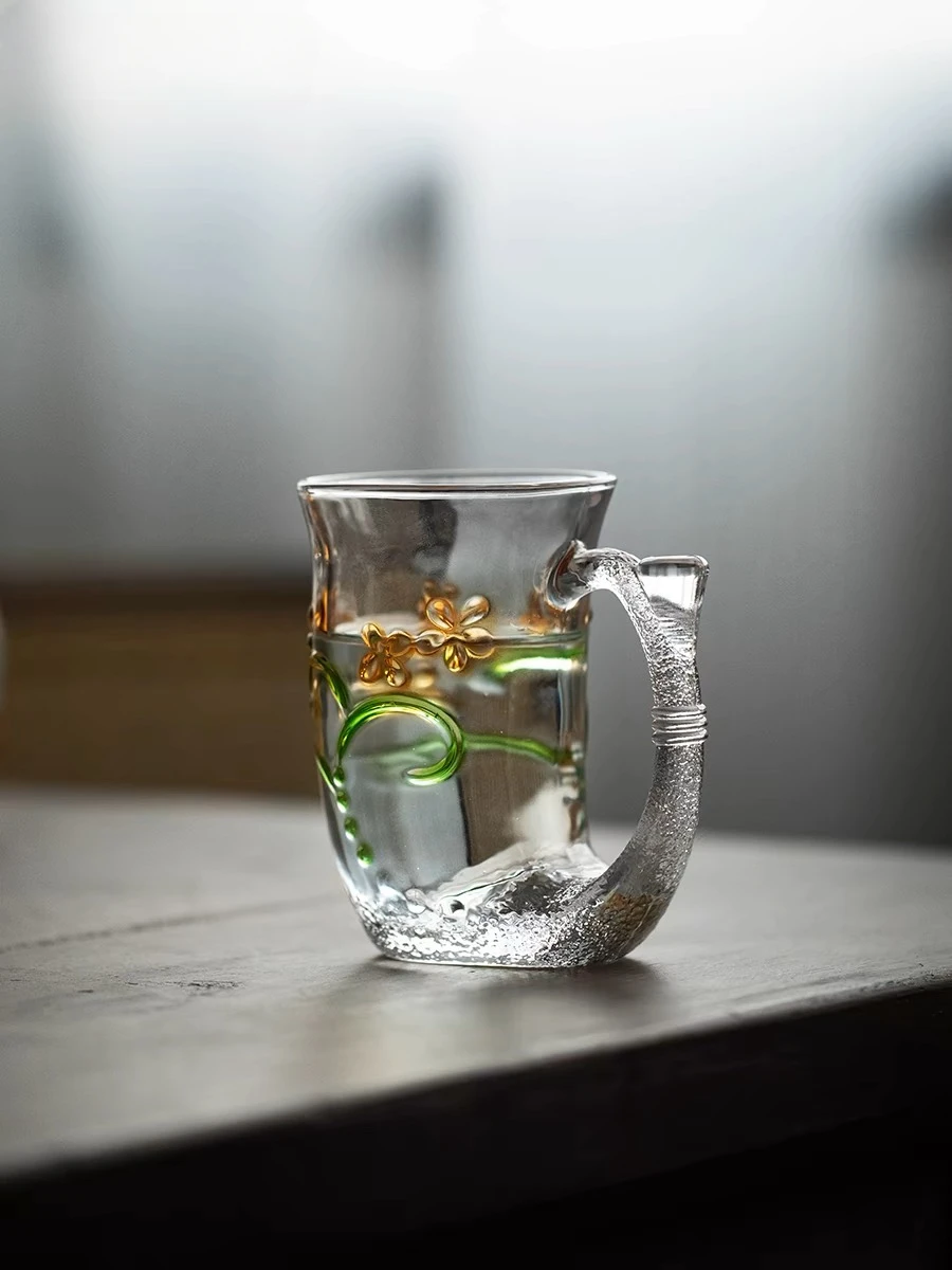 Wasserbecher aus Glas im Meerjungfrau-Stil, kreativer Dufttee-Milchbecher