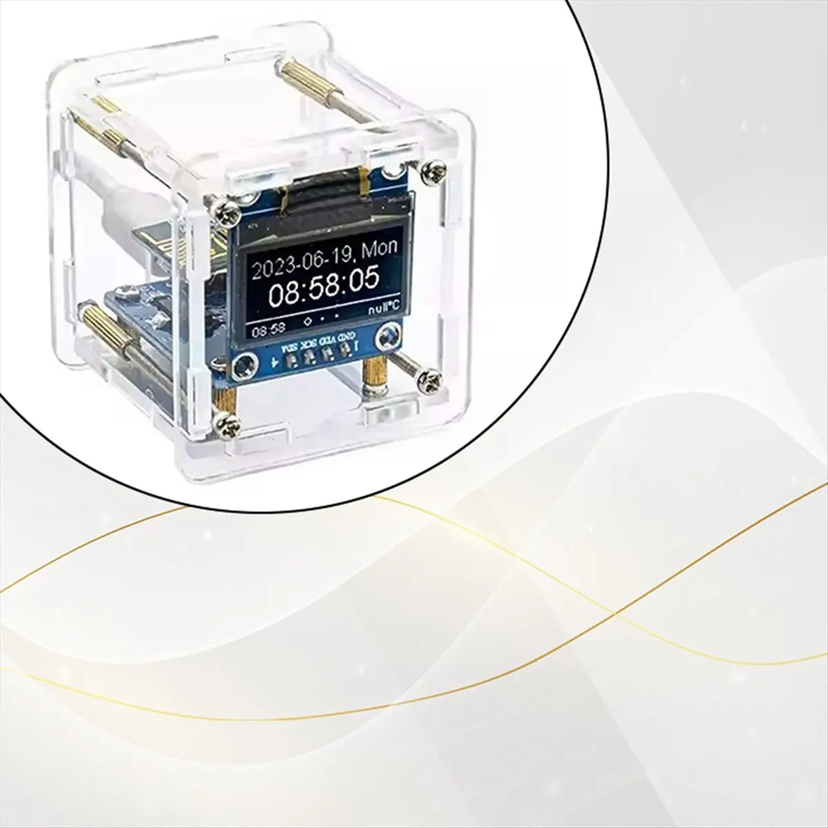 A40I ESP8266 لتقوم بها بنفسك عدة إلكترونية صغيرة توقعات الطقس ساعة عدة واي فاي شبكة مع شاشة OLED وحالة لحام ذاتي الصنع