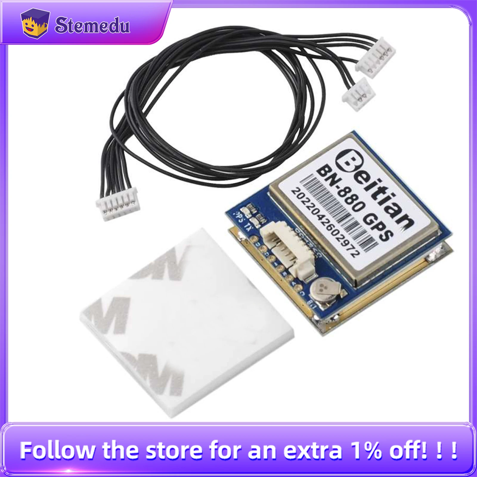 

Beitian BN-880 GPS Module with Flash Compass GPS Glonass BeiDou + Active Antenna for Arduin+o Aircraft FPV RC Flight Controller