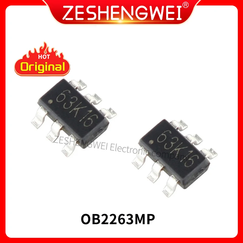 10Pcs OB2263MP OB2263 2263 SOT23-6 Power Management Chip New and Original In Stock