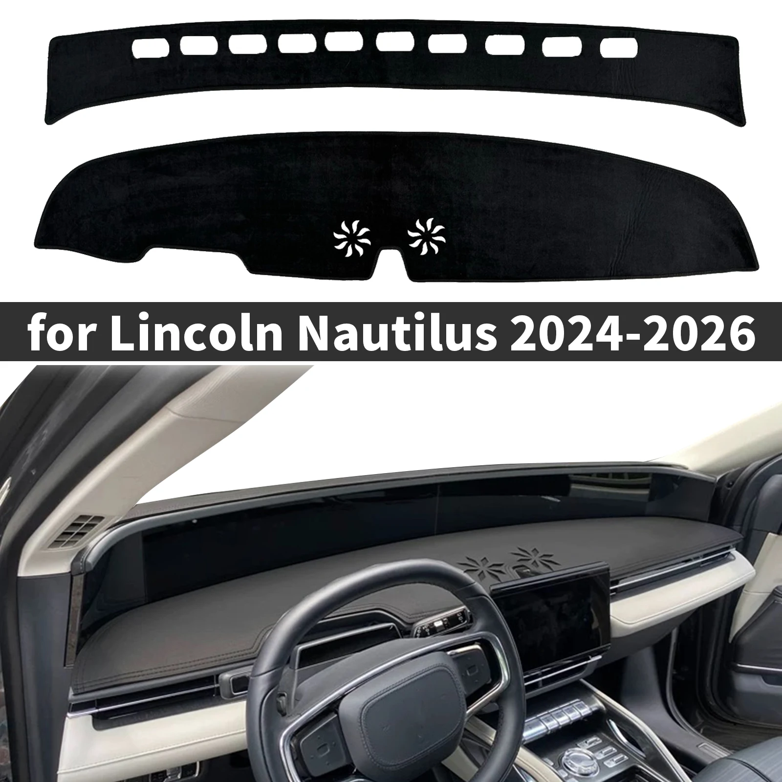 

fit for Lincoln Nautilus 2024 2025 2026 LHD Car Accessories Dashmat Dashboard Cover Pad Protective Carpet DashMat Sunshade