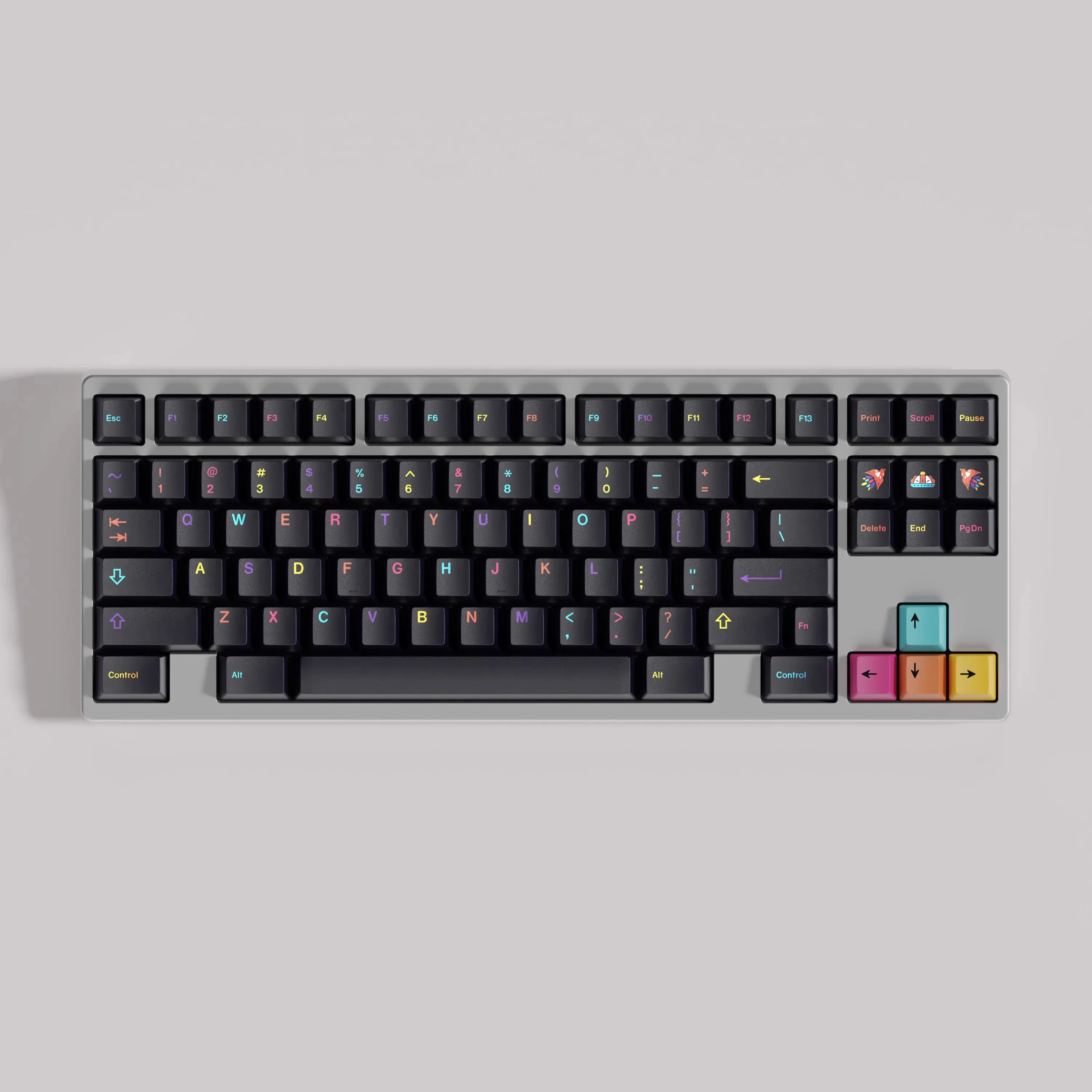 1 Set GMK Mictlán Key Caps PBT 5 Sides Dye Sub Keycaps Cherry Profile Keycap For MX Switch Keyboard Double B Split 7U Spacebar