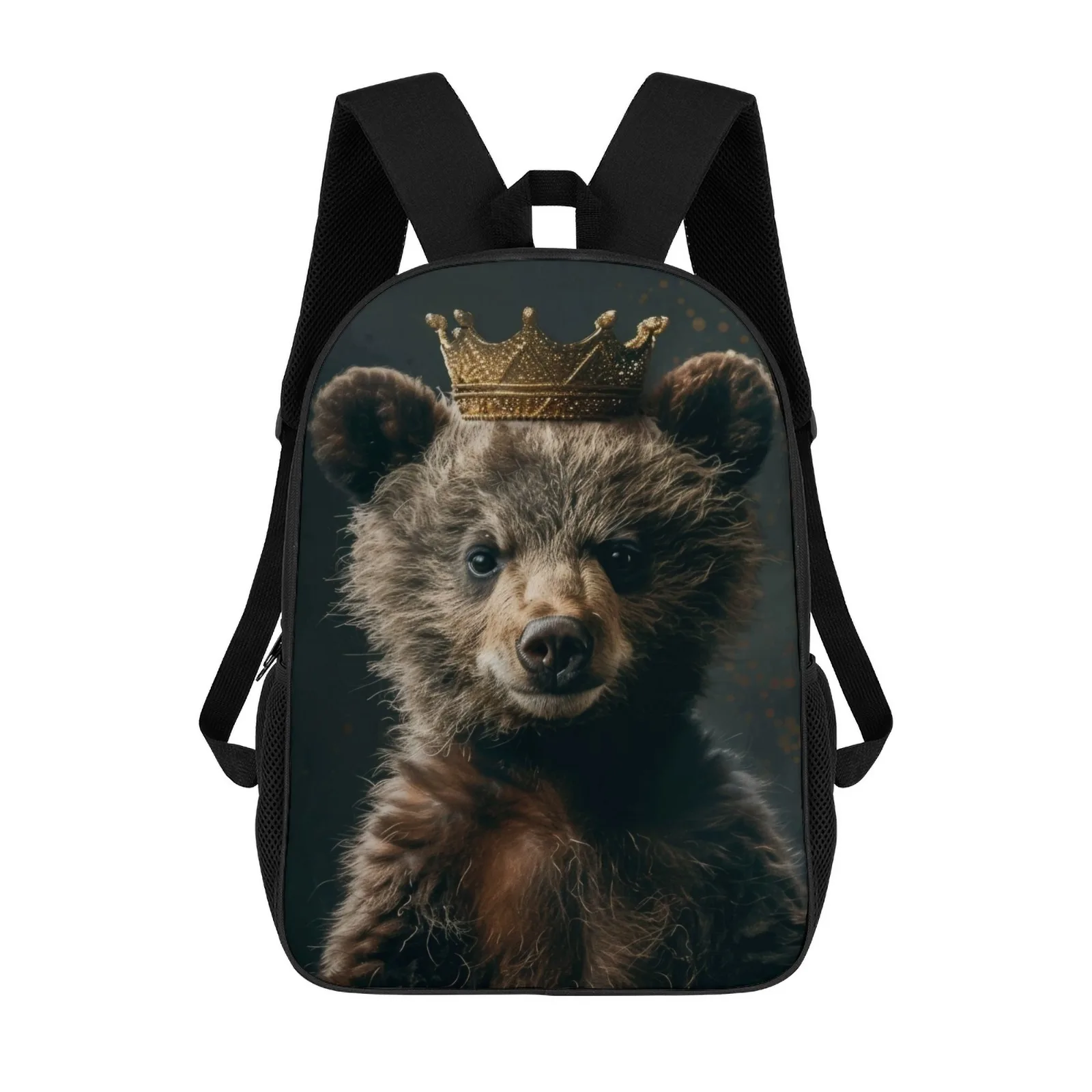 

Little Bear King School Bag Printed School Bag 17Inch Girls' School Backpack 17 Inch School Backpack Bag