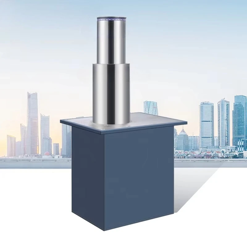 Traffic obstacle Stainless steel electric remote control rising mooring column Automatic telescopic Hydraulic mooring column
