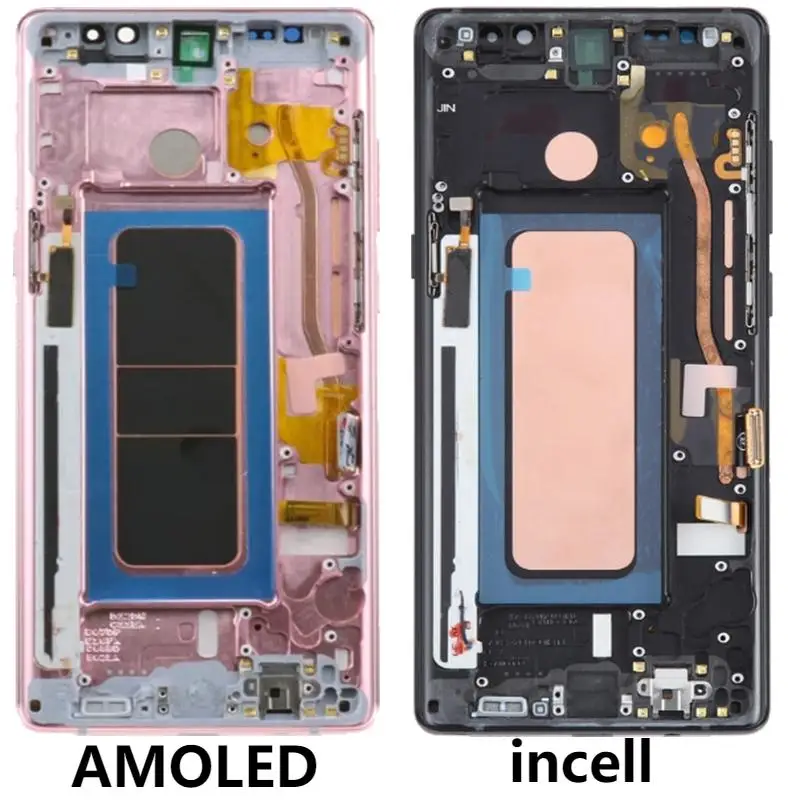 For Samsung Note8 SM-N950F N9500 LCD Display With Frame 6.3\'\' AMOLED Touch Screen Digitizer Assembly Replacement Repair Parts