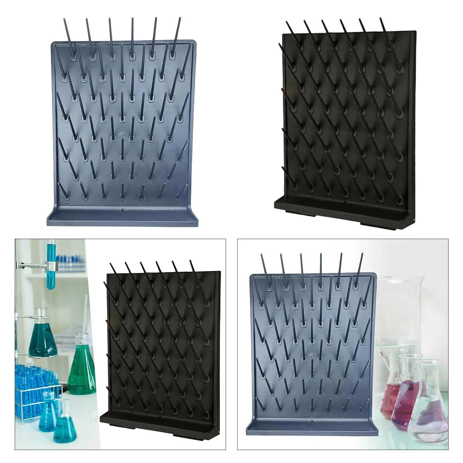 Glassware Drying Rack with Removable Pegs for Lab Equipment Organization