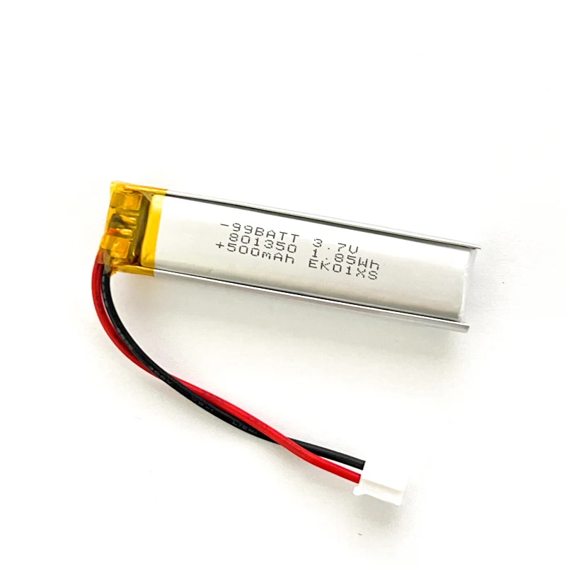 8 szt. 3.7V 500mAh 801350 081350 Polimerowe Litowo-Polimerowe Akumulatory Litowo-Polimerowe do Ładowania do Słuchawek Bluetooth, Głośników, Poidła dla Zwierząt, Termometru — zdjęcie produktu 3