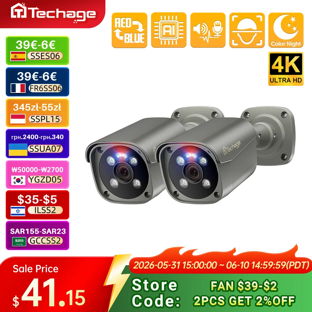 techage-4k-8mp-poe-outdoor-two-way-audio-bullet-ip-camera-h265-surveillance-system-onvif-motion-detect-email-alert-xmeye