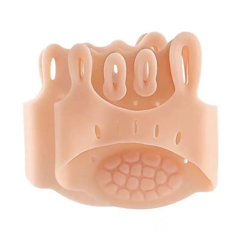Five-Hole Toe Separator Thick Breathable Forefoot Foot Pad Arch Support Cushion Insert Accessory for Daily Shoe Use