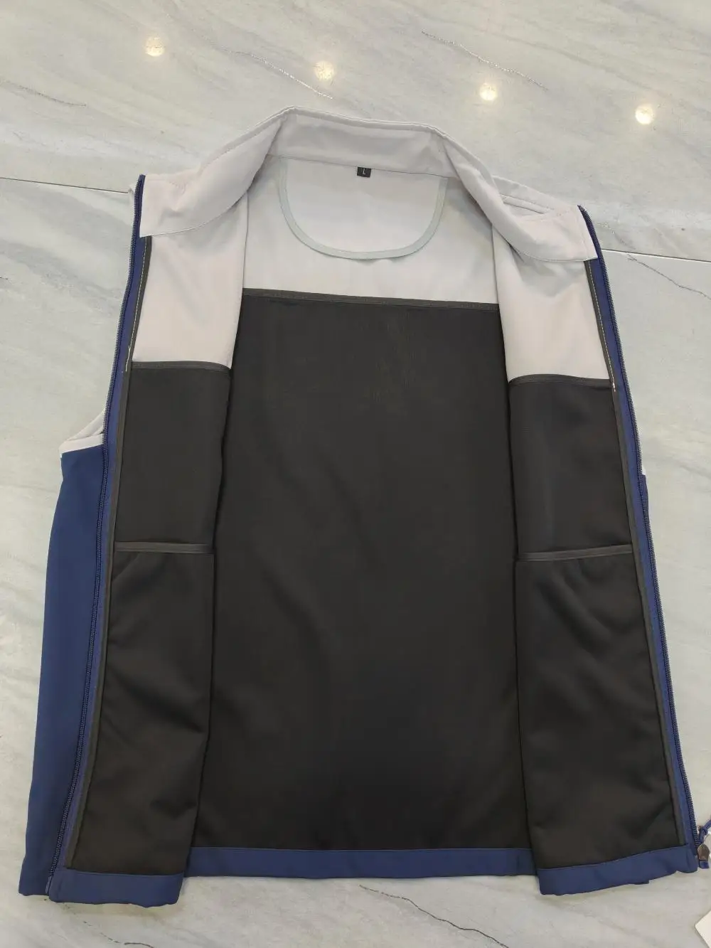 New Customized color-block soft-shell work uniforms for enterprise catering staff waterproof  vest with logo printing