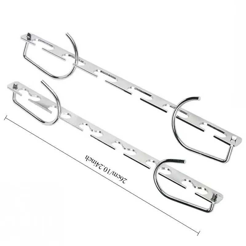 1/3pcs 26cm Multifunctional Metal Clothes Hangers with Magic Hook Space Saving 6-Hole Wardrobe Organizer Hanger Holder for Home