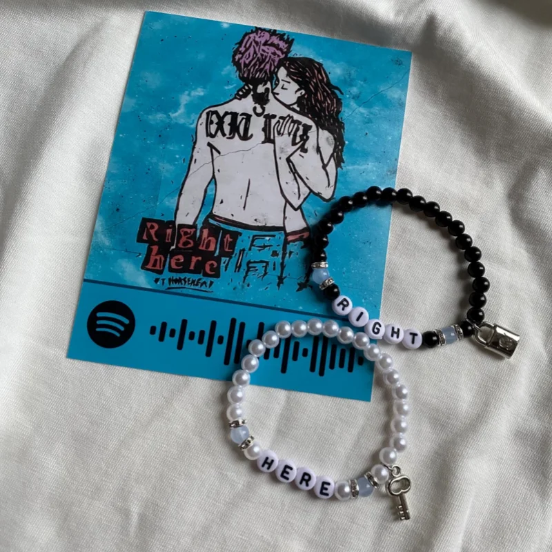 Handmade Lil Peep |RIGHT HERE| Matching Bracelet|Y2K| Beaded Bracelet Series Sassy