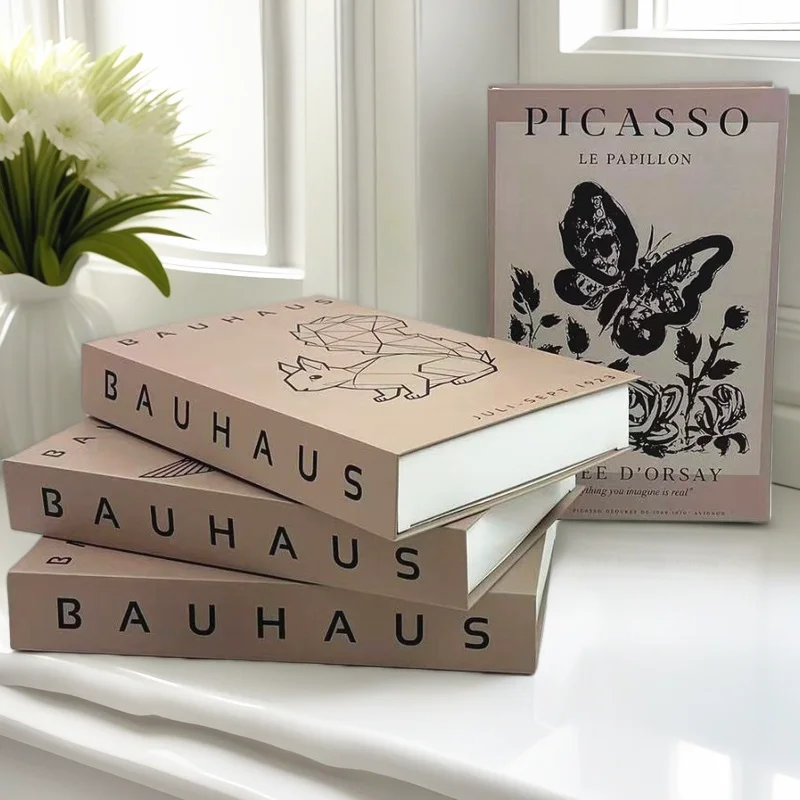 

Matisse Picasso Bauhaus Luxury Fake Books Decoration Abstract Decorative Books Box Design Coffee Table Shelf Bedroom Home Decor