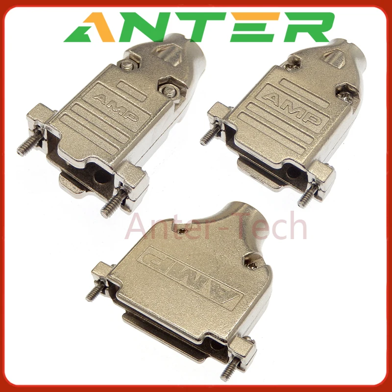 1PCS for DB9/DB15/DB25/DB37/62 Male/Female connector Metal housing welded D-Sub37 pin plug Socket Adaptor 7W2  Protective Cover