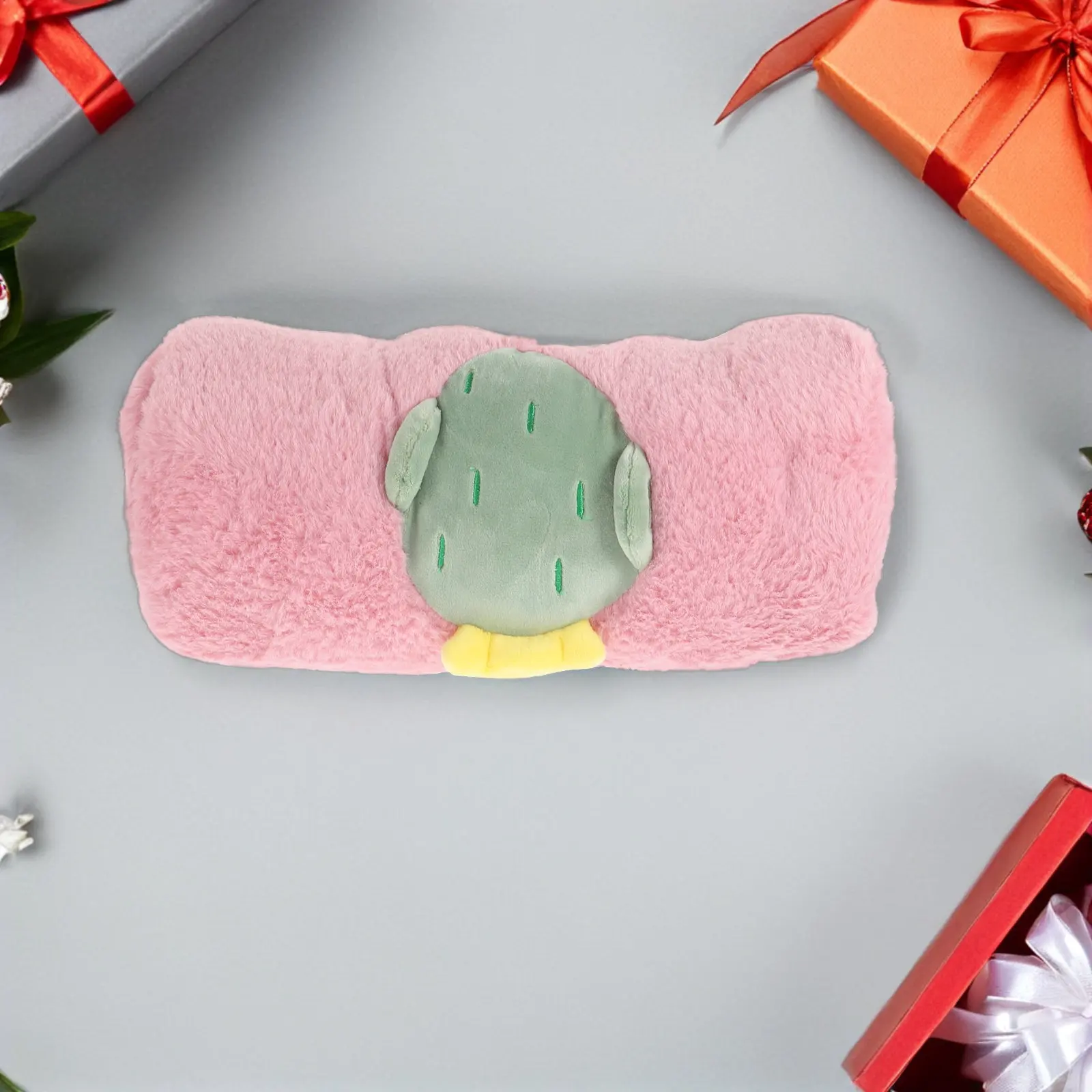 Cactus Pattern Hand Warmer Pillow Soft Skin-Friendly Winter Hand Muffler Portable Cute Thermal Arm Pillow for Outdoor Warm Hands