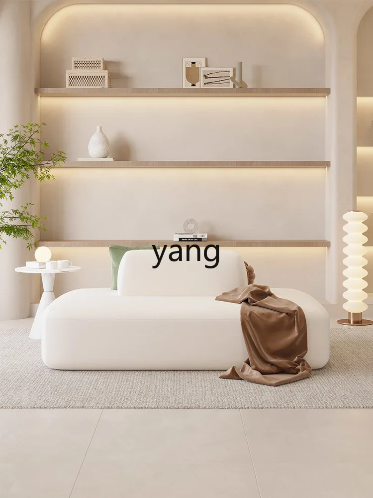 Yjq Double-Sided Back-to-Back Living Room Small Apartment Rest Area Reception Beauty Salon Clothing Store Square Sofa