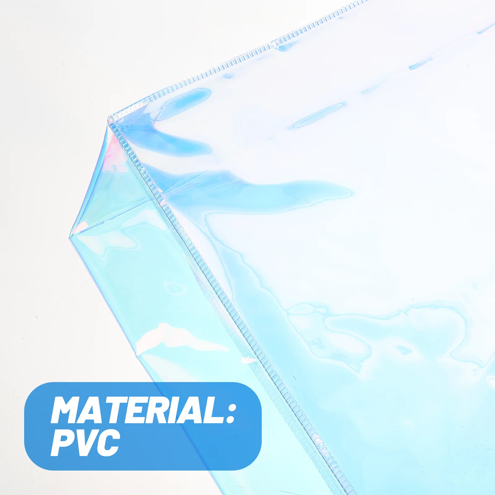 

Rainbow PVC Tote Bag Iridescent Waterproof Handbag Shoulder Shopping Gift Packaging Portable Casual Work Beach Sports Game