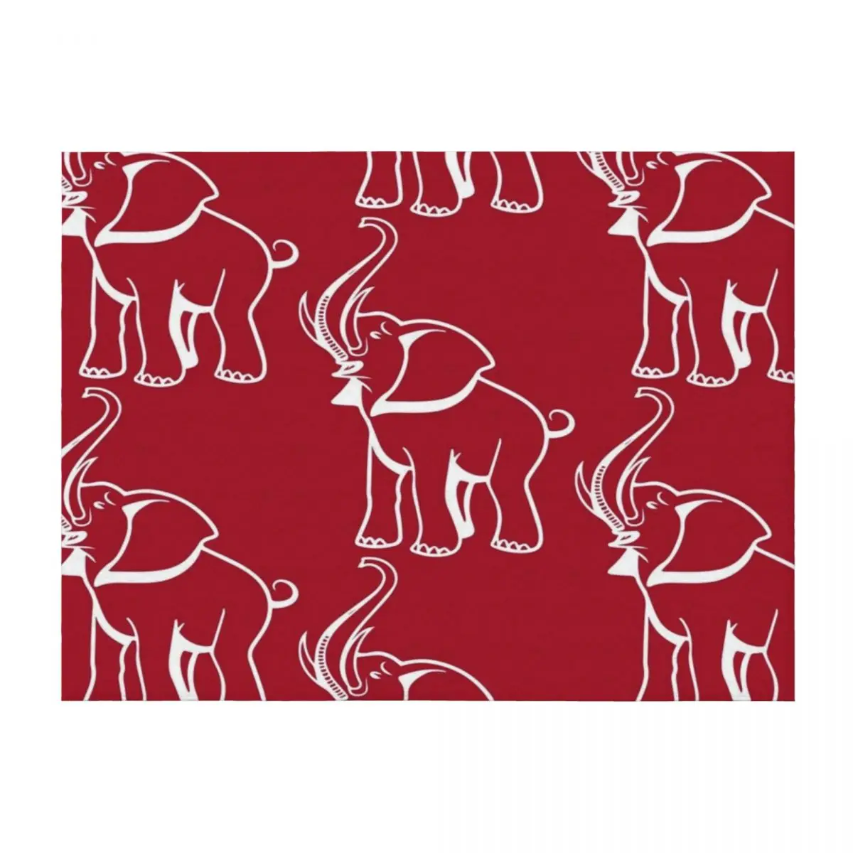 

Delta Elephant Sigma Red Theta 2 Throw Blanket Plush warm winter Bed linens Vintage Blankets