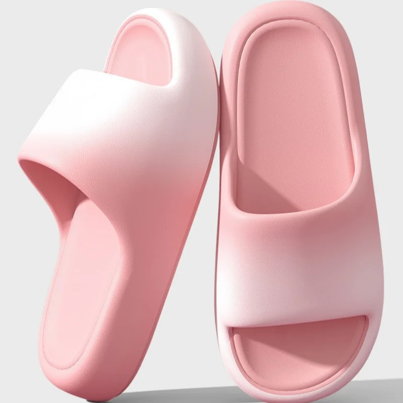 Paar-Stil Frühling und Sommer Trendige Farbverlauf-EVA-Slipper mit weicher, dicker Sohle, bequem und modisch, für drinnen, Badezimmer, draußen, lässig, vielseitig, für Männer und Frauen – Detail 11